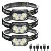 9 Led Strong Light Portable Headlamp USB Rechageable with Motion Sensor Head Lamp Outdoor Waterproof Camping Fishing Headlight
