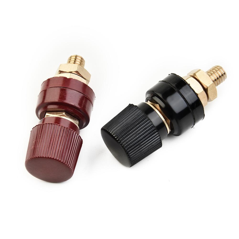 1 Black + 1 Red Power Terminal Block 8mm Pure Copper Post Terminal-Flexible