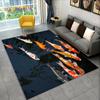 Pastoral Tai Chi carp Fish Area Rug,Carpet Rug for Living Room Bedroom Sofa Doormat Decor,Kid Play Kitchen Non-slip Floor Mat