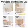 Zipper Mesh Makeup Storage Bag Handheld Multifunctional Mesh Clothing Bag  Travel