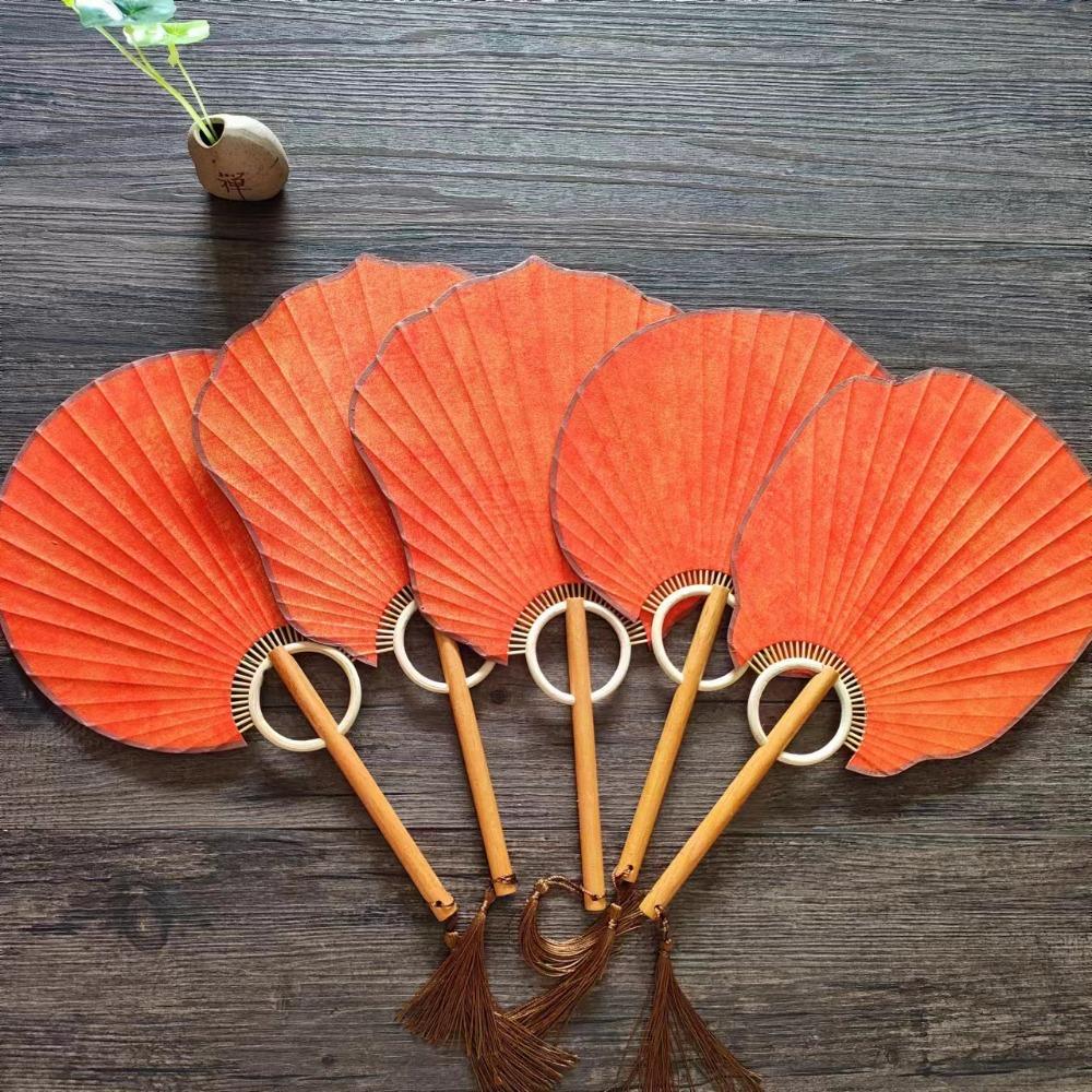 Vintage Chinese Style DIY Fan Classical Round Fan Portable DIY Xuan Paper Fan  Room Decorations