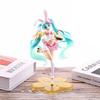 Hatsune Miku Anime Character Kawaii PVC Handmade Model Doll Action Doll Rabbit Ears Home Decoration Christmas Ornament Toy Gift