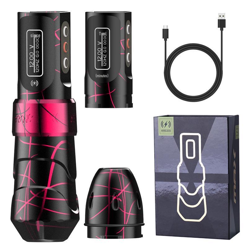 Wireless Tattoo Machine Pen: Battery-Powered Liner & Shader - Integrated Motor