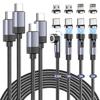 Magnetic Charging Fast PD Charging Cable 1m 1m Magnetic iPhone 16 2 2 Micro 4 For iOS USB Magnetic Charging Cable with LED MG60WBK Cable, Compatible,
