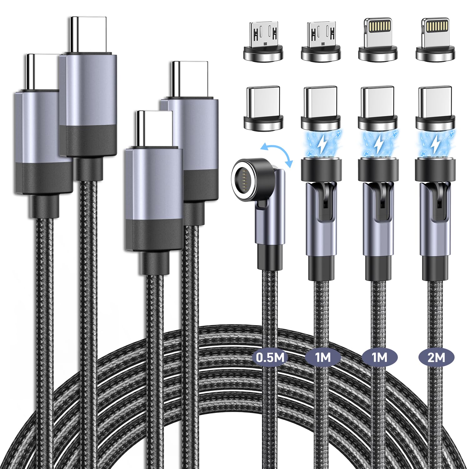 

Магнитный зарядный кабель с быстрой зарядкой PD 1м 1м Магнитный iPhone 16 2 2 Micro 4 Для iOS USB Магнитный зарядный кабель со светодиодом MG60WBK Кабель, Совместимый,