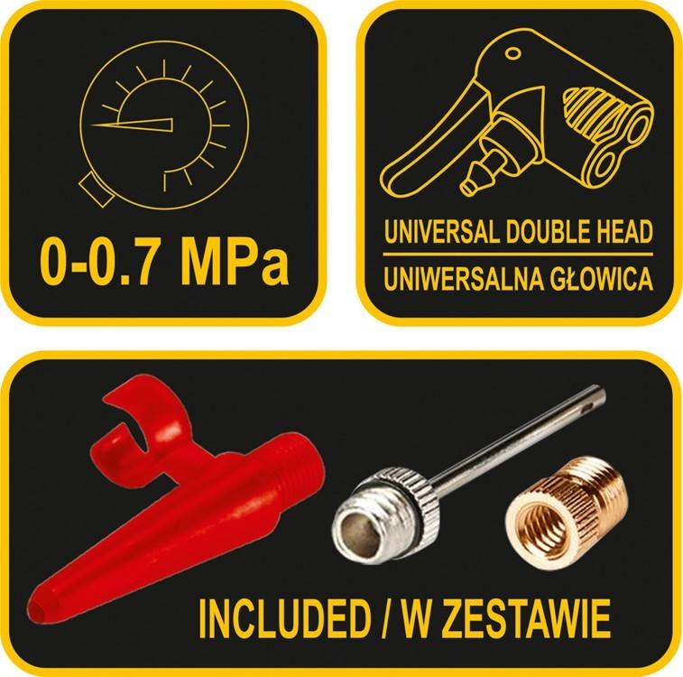 Single Piston Foot Pump With Manometer 82001 Vorel