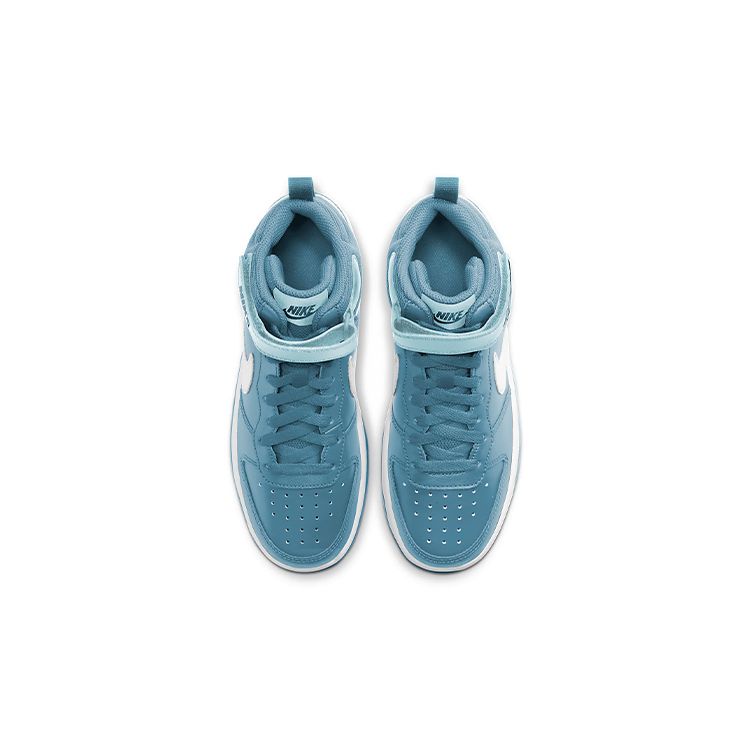 Nike Court Borough Mid 2 GS Cerulean Kids Sneakers Blue Glacier-Blue White CD7782-401