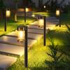 Solar Pathway Lights Outdoor, 10 Pack Metal & Glass Solar Lights Outdoor Waterproof Landscape Path Lights for Outside Yard Lawn Walkway Driveway