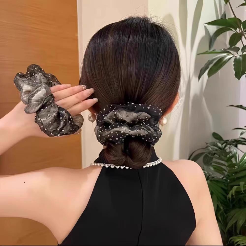 Eugen Yarn Hair Band Gypsy Star Inlaid French Double-Layer Rhinestone Sweet Temperament Head Flower Tied Hair Headband Female