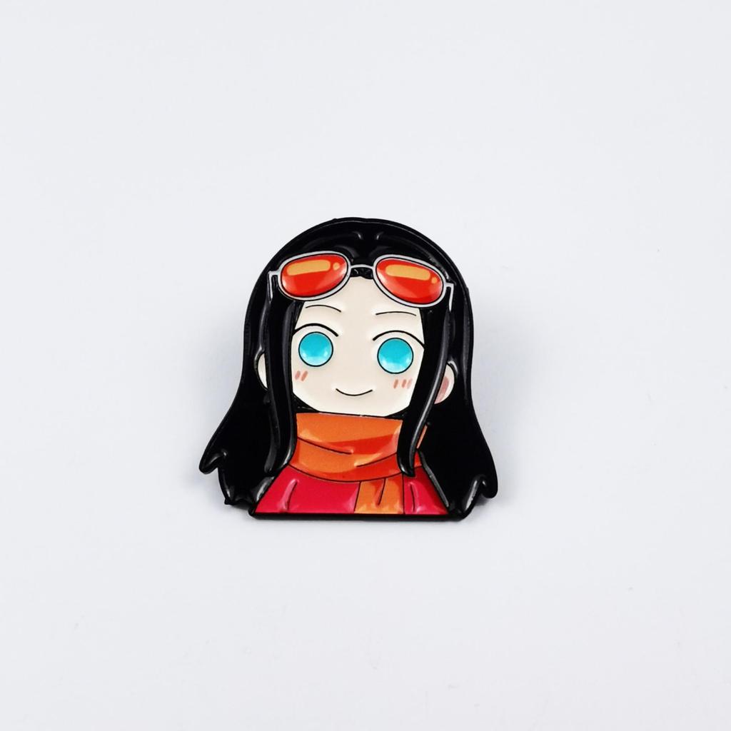 Anime One Piece Q-Version Cartoon Brooch – Cute Alloy Badge, Stylish & Fun Accessory