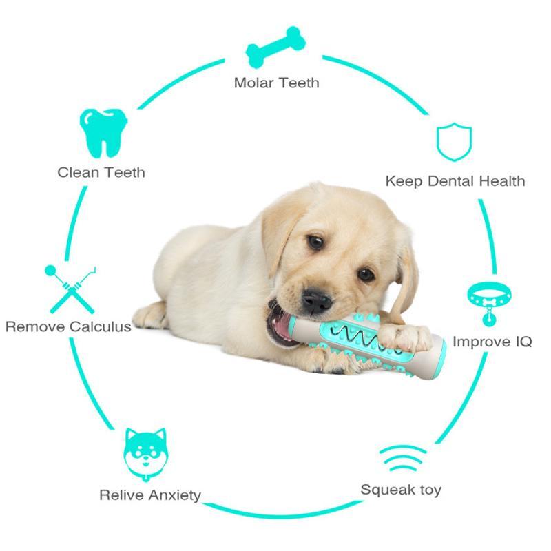 Dog Molar Toothbrush Stick Toy For Small Large Dog Cat Teeth JUEeaning Puppy Chew Interactive Training Leakage Food Toy
