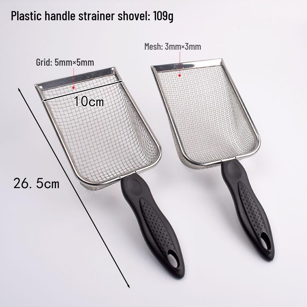 Stainless Steel Cat Litter Scoop with Mesh Sifter for Bentonite and Walnut Sand