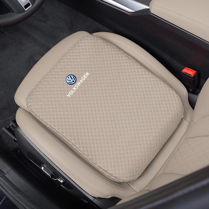 For Volkswagen Volkswagen Car Seats Cushion Ice Silk Pad Increase Seat Cushion Key For VW Amarok T-ROC T-Cross Passat Polo T5 Golf Tiguan Jetta zs8
