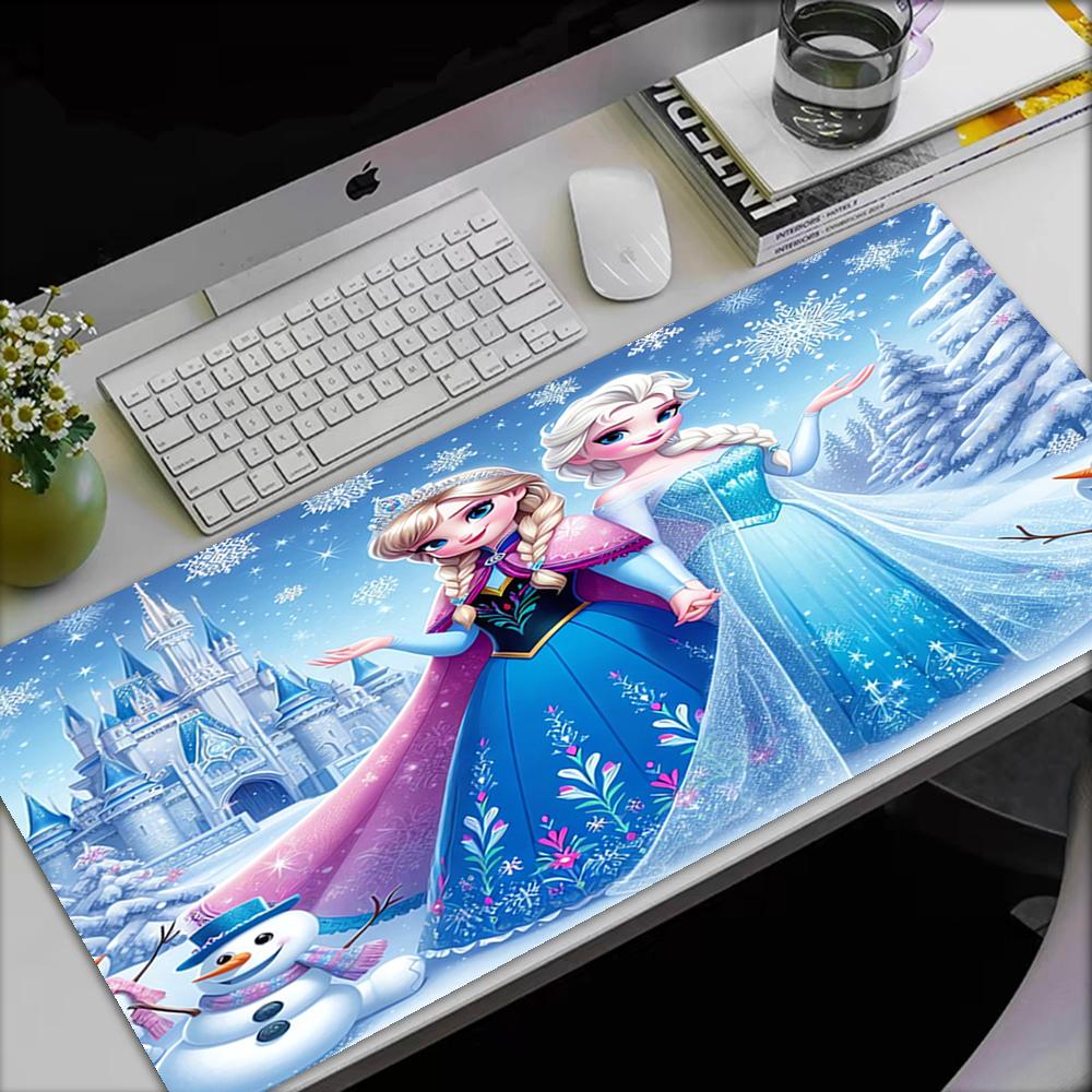 Elsa Theme Mouse Pad, Non Slip Rubber Base, Multifunctional Office & Home Decor, Perfect for Workspace Personalization.