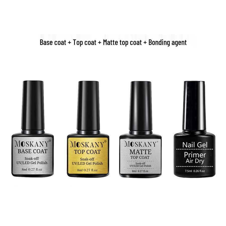 

Набор гелей для дизайна ногтей: Топы и базы без липкого слоя, матовый топ, бондинг-агент