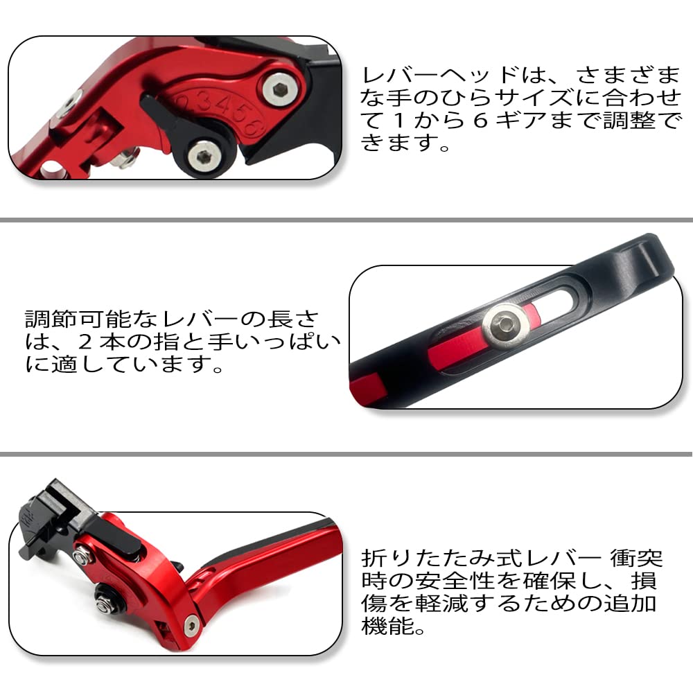 FOR GROM MSX 125 MSX125 2014-2022 Motorcycle Handlebar Grip Folding Expandable Adjustable Brake Clutch Lever MSX 125 Accessories (Ti Blue)