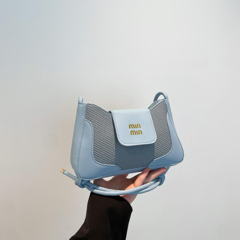 

Новая ретро сумка-полумесяц под мышкой, модный темперамент, высококлассная, простая и универсальная, портативная на плечо, сумка-мессенджер синий