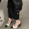 2024 Summer Designer Women Luxury High Heel Brand Ladies Sandals Female Slip on Party Dress Wedding Pumps Handmade Zaptos Mujer
