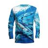 Fish Series 3D Digital Printed Men's Street Trendy Round Neck Long Sleeved T-shirt