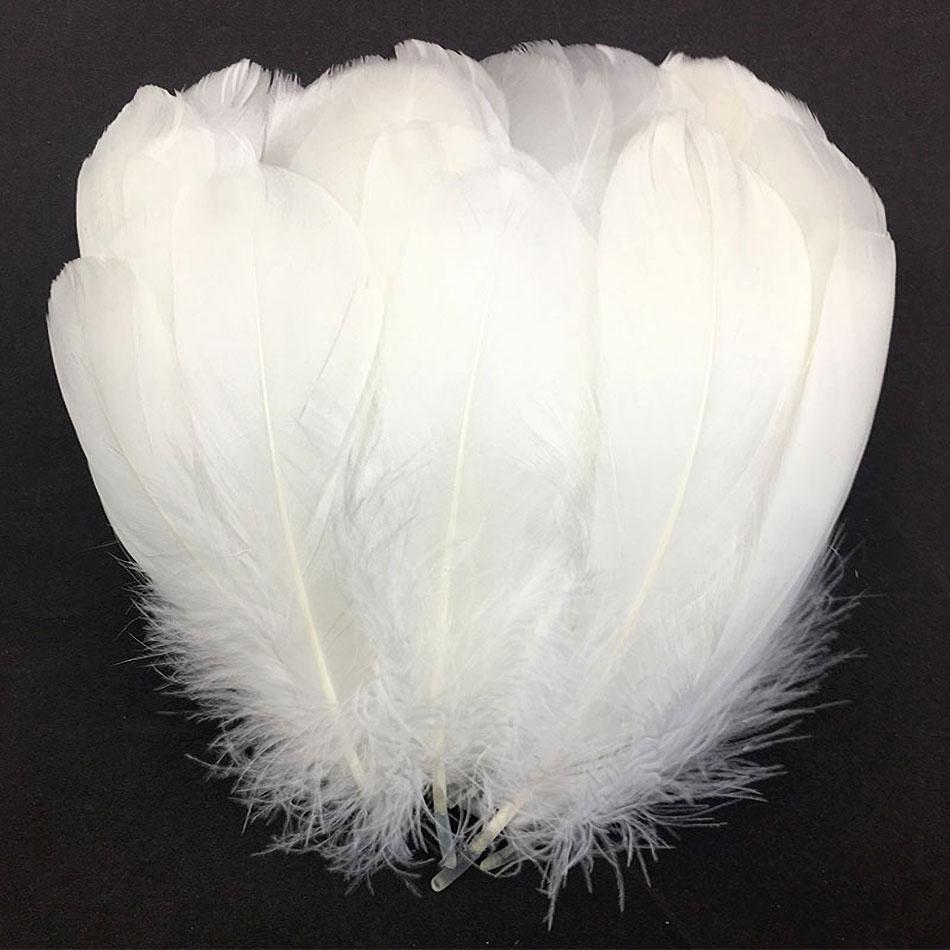 

100Pcs Natural Goose Feathers Plumas Wedding Party White Feathers Christmas Crafts DIY Jewelry Making Decoration Accessories белый