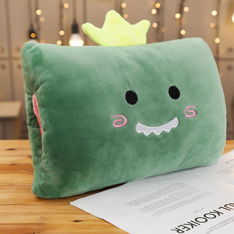 New Lovely Plush Hand Warmer Pillow Cartoon Stuffed Animal Doll Cushions Winter Hand Warmers for Girl Kids Toys Gifts 30x23CM 2490₽