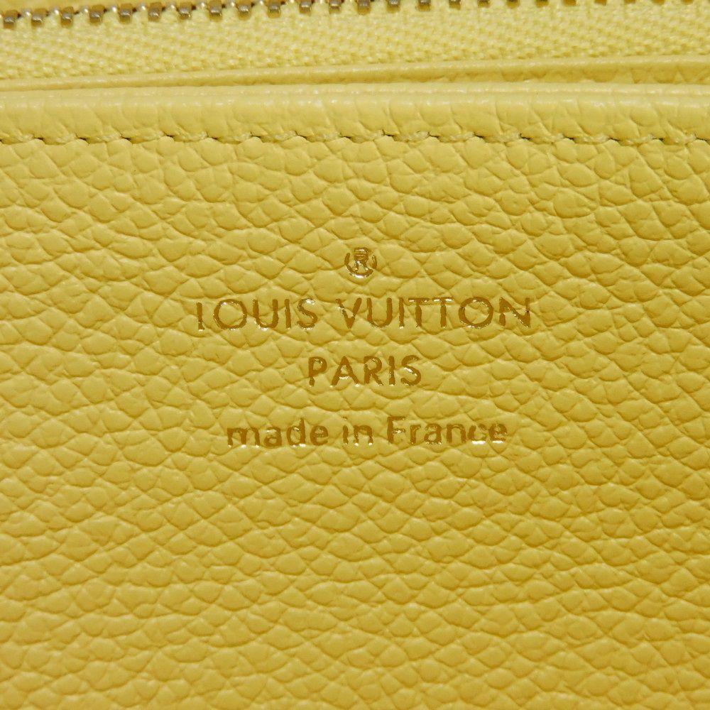 Used 12564 Zippy Wallet M82043 7940 New LV Logo Pastel Yellow Japan Exclusive RFID Monogram Empreinte Jaune Unisex from