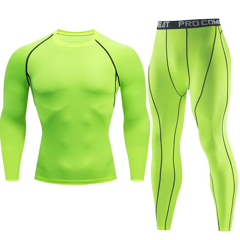 Men's 2025 Summer Outdoor Sports Long Sleeve Tight Fit Running & Cycling Set