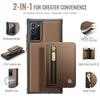 For Samsung Galaxy Note20 Case JEEHOOD J12 Magnetic Detachable Zipper Wallet Kickstand Leather Back Cover Magnetic Case