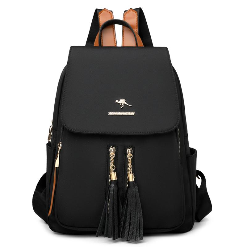 Travel Backpack Large Capacity Computer Bag Women's Commuter Solid Color Backpack