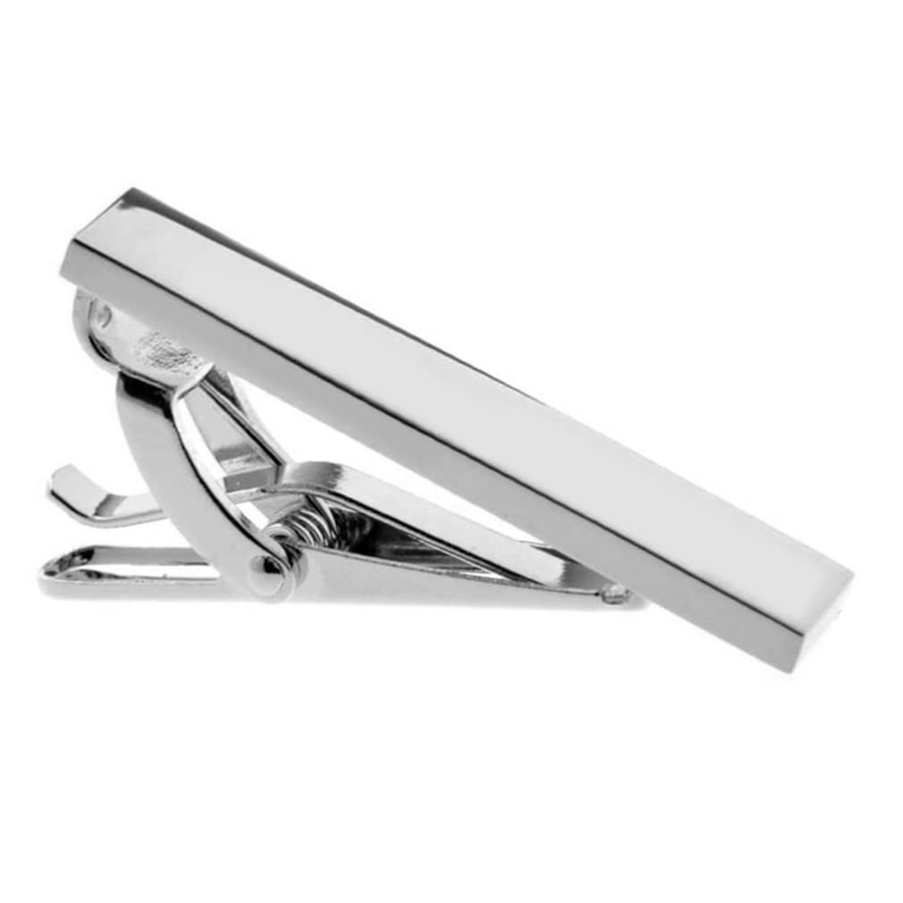 

Silver short tie pin tie bar tie clip n02889