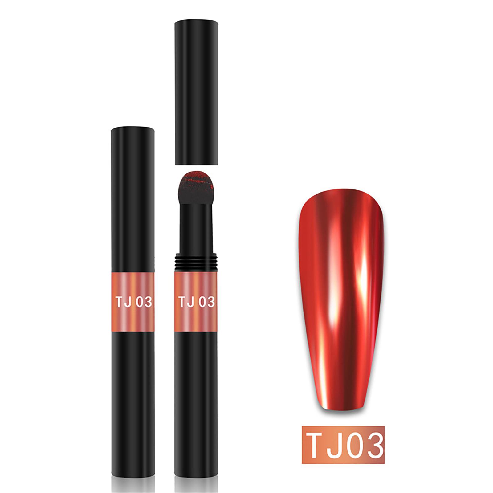 

Пудра для ногтей Chrome Cushion Pen Пудра для ногтей с зеркальным эффектом 12X2.3X2.3CM