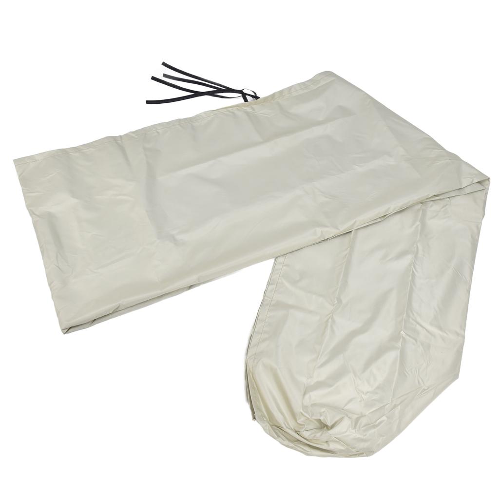 Outdoor Telescopic Canopy Dust Cover 210D Oxford Cloth Waterproof Sunscreen Awning Protective Cover Beige