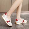 Casual shoes 2025 spring and summer breathable white shoes casual women's sports shoes thick soled women's shoes