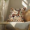 Colorful Plant And Classic Animal Print Pillow Case Double-Sided Plush Sofa Cushion Covers Organic Breathable Invisible Zipper