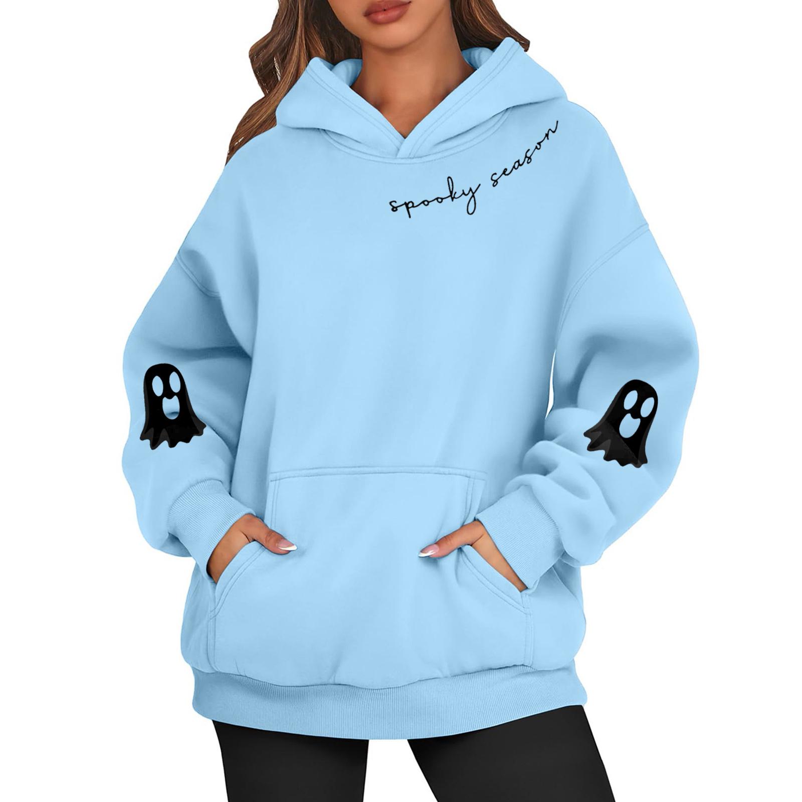 

Женские толстовки с капюшоном, свободные толстовки с длинным рукавом, повседневные пуловеры, толстовки с капюшоном, топы XXL синий