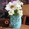 Light Luxury Retro Small Vase High End Exquisite Desktop Decoration Home Ceramic Flower Vase Fashionable Living Room Decoration