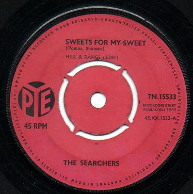 7-tums Skiva SÖKARE - Godis till min älskling 7N15533 Pye Records 1963 Storbritannien Rock Begagnad