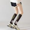 Sports Compression Socks Women Knee High Athletic Socks Elastic Breathable Cushioned Socks for Running Fitness Yoga Dance