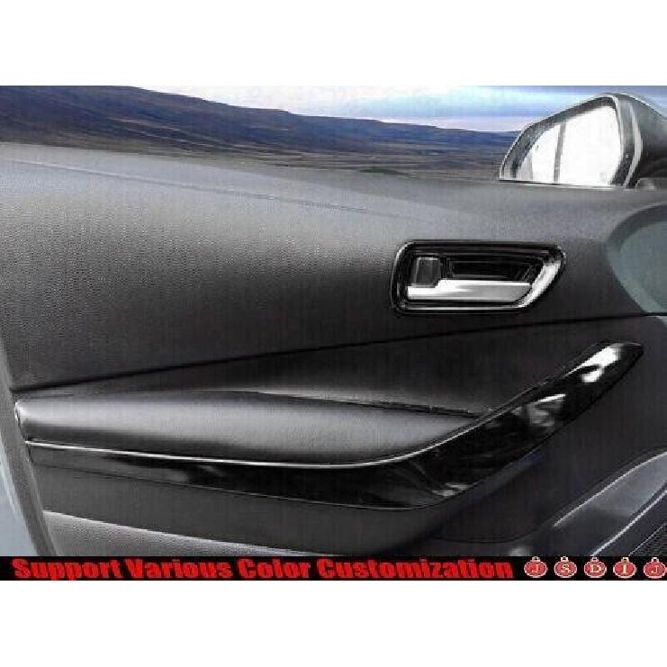 -  For Toyota Corolla Bright Black Car Inner Door Handle Bowl Frame Trim