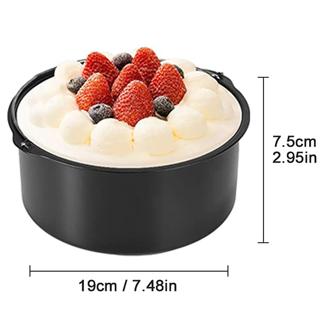 13Pcs Air Fryer Accessories Set Non-stick Safe Durable Compatible with 3.7-6.8QT Oil-free Fryer Universal Kitchen Baking Tools