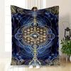 Sacred Geometry Tapestry - Spiritual Symbols Wall HangingBlanket Flannel Throw Blanket for Sofa, Bed, Travel, Camping, Office, Couch, Chair,