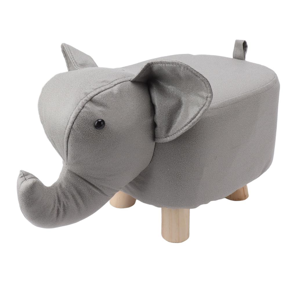 Fußhocker in Tierform, Elefantenform, rutschfest, leise, bequem, stabil, vielseitig einsetzbar, niedlicher Hocker