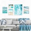 Skandinavische tropische Landschaft Poster, moderne Drucke, Meer, Strand, Bus, Palme, Wandkunst, Leinwand, Malerei, nordisches Dekorationsbild