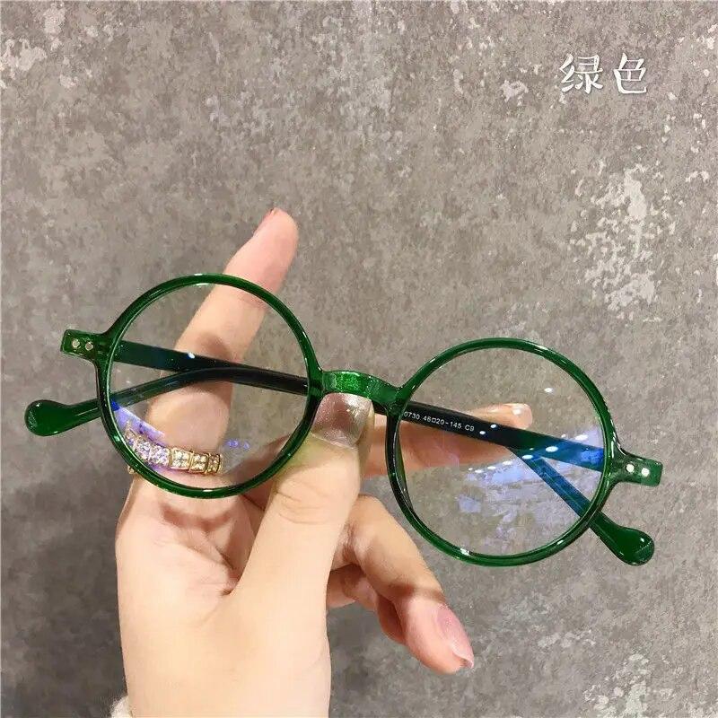 Round Reading Glasses Ultralight Small Frame Presbyopic Eyeglasses Blocking Blue Light Hyperopia Eyewear 0 4.0