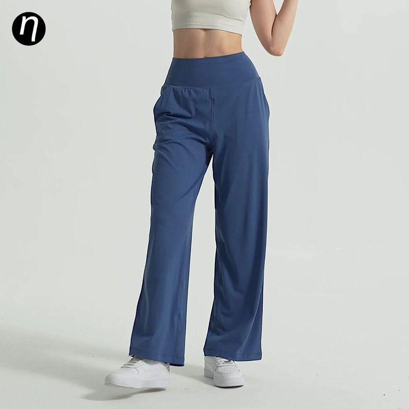 Loose Straight Sweat pants Drape Slimming High Waist Running Training Summer Breathable Fairy Draping Effect Yoga Pants Thin