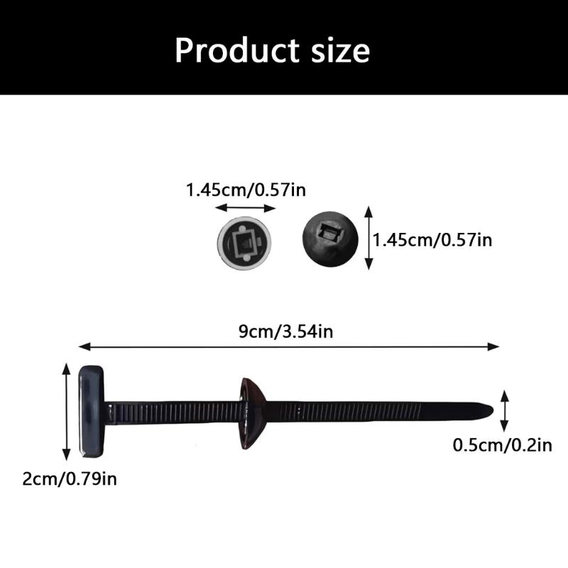 Auto Locking Plastic Fasteners No Tool Required Car Maintenance Wire Tie Set Reusable Nylon Straps for Home Office
