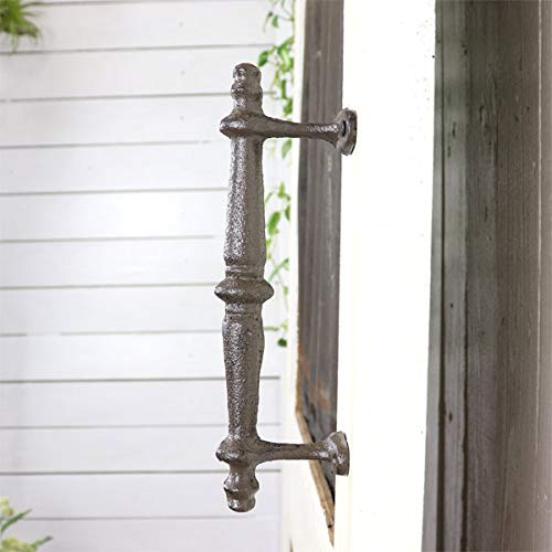 Set of 2 Antique Iron Door Handles, Door Knobs, Pulls