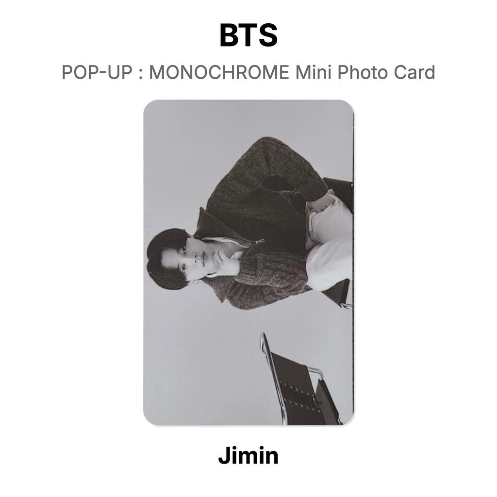 BTS SURGIR : TARJETA FOTOGRÁFICA MINI MONOCROMÁTICA Fotocarte Oficial