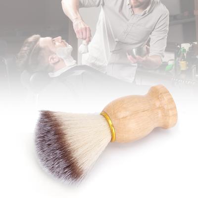 Soft Nylon Wool Shaving Brush,   Wood Handle for Men S Beard Grooming