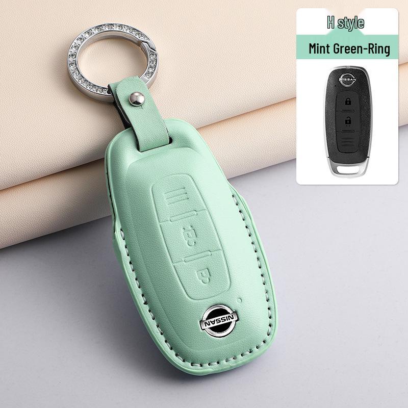 PU Key Case for 2023 Nissan Altima, 14th Gen Sylphy, Qashqai, X-Trail, Kicks, Murano, Tiida – Available in 3 Colors.